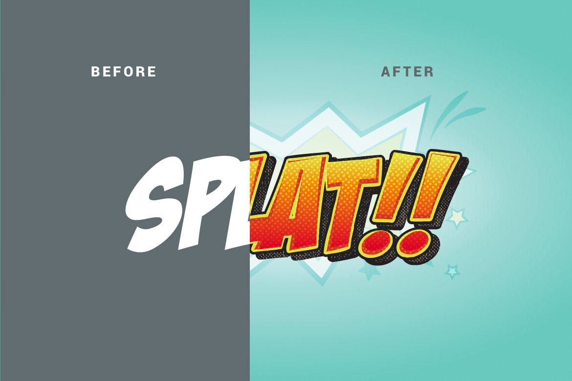 Comic Book Styles for Illustrator V31