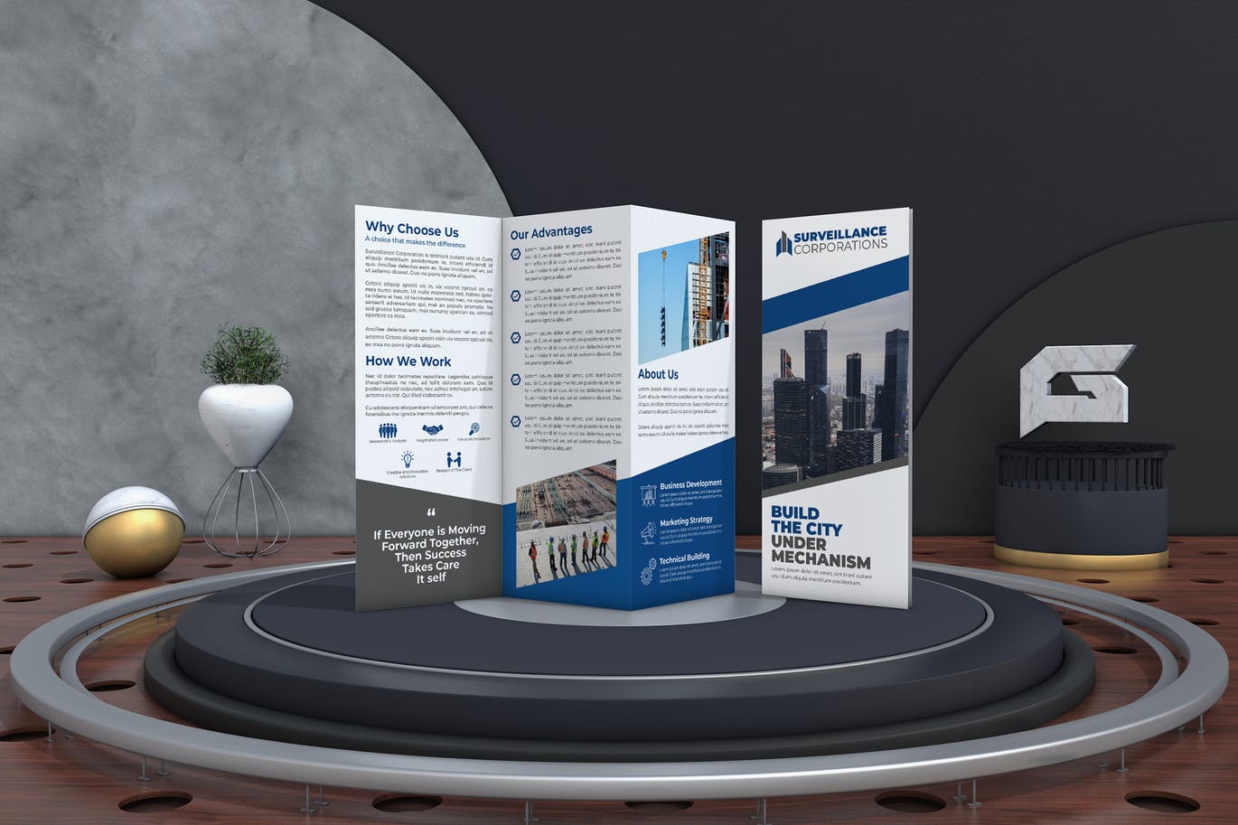 Corporate Trifold Brochure Template