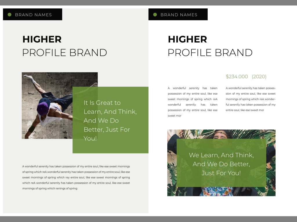 Higher Brochure Template