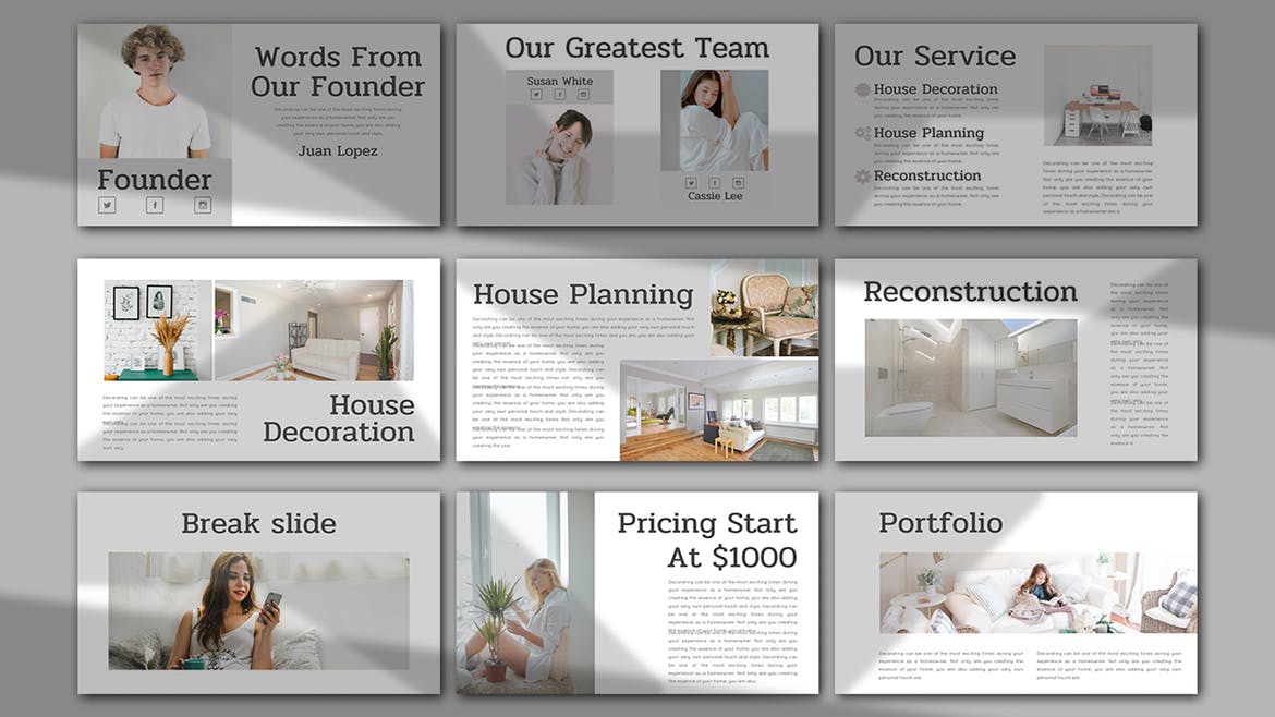 Interior Consultant Keynote Template