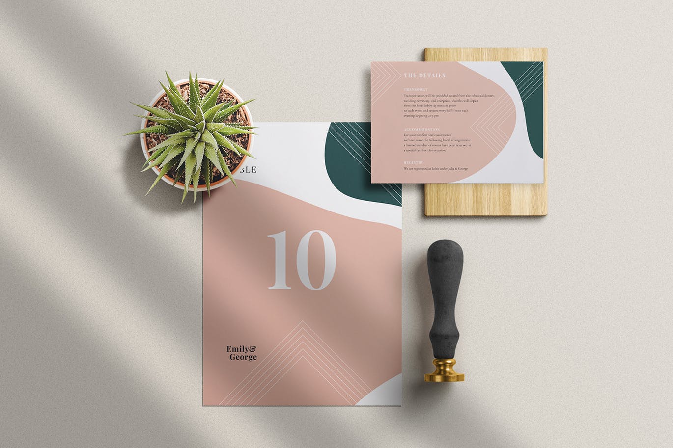 Modern Abstract Wedding Suite