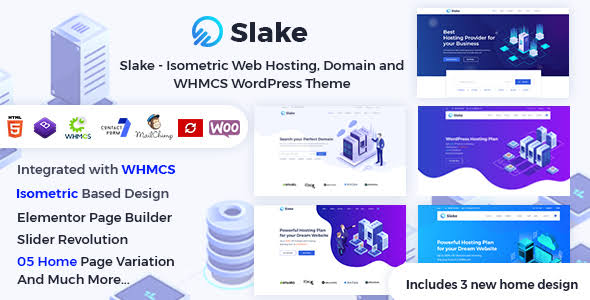 Slake v2.0 - HTML Hosting Template