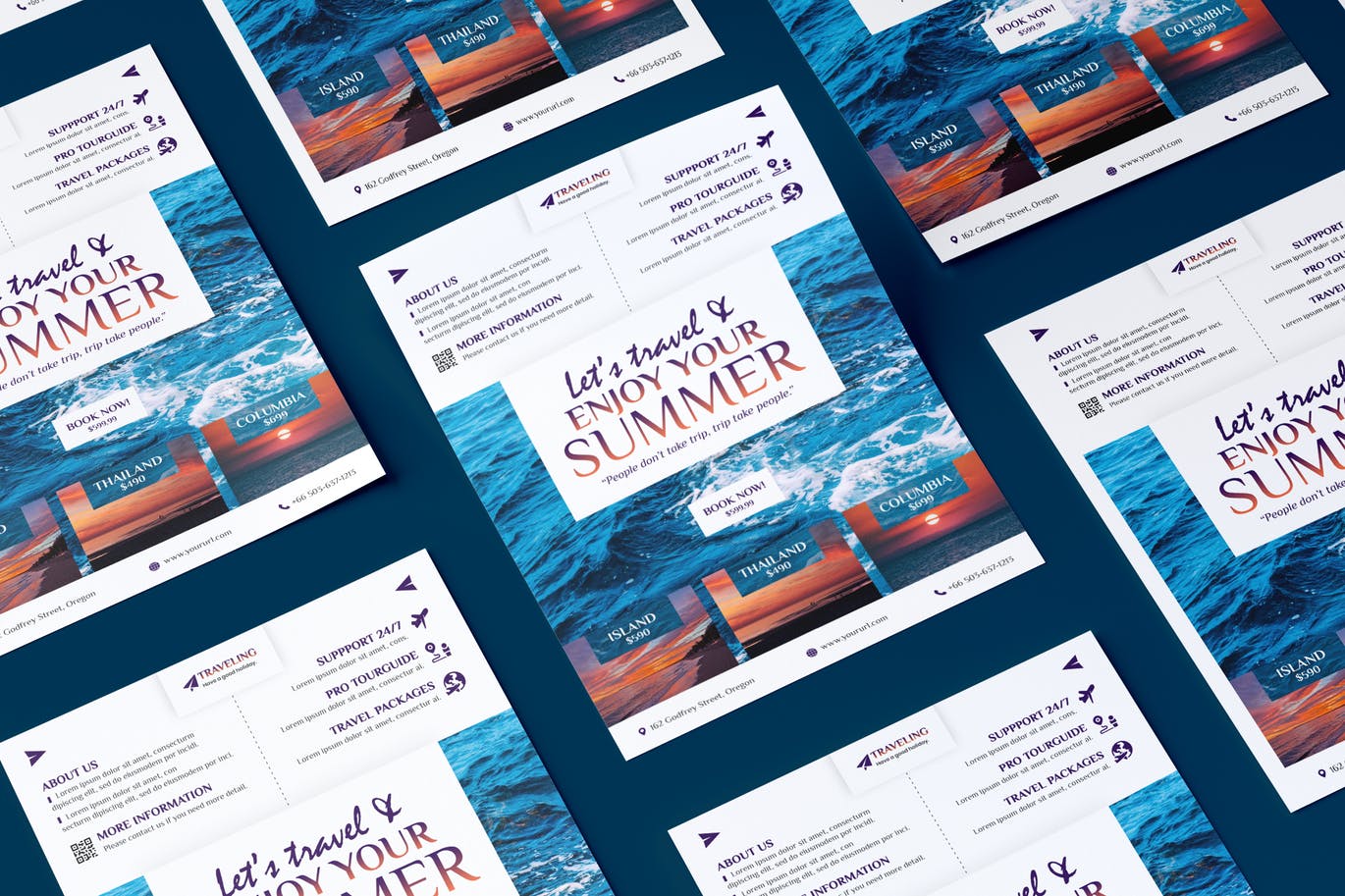 Travel Flyer PSD Template