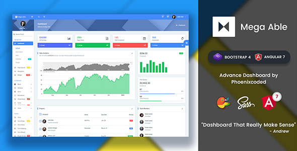 Mega Able Admin Template