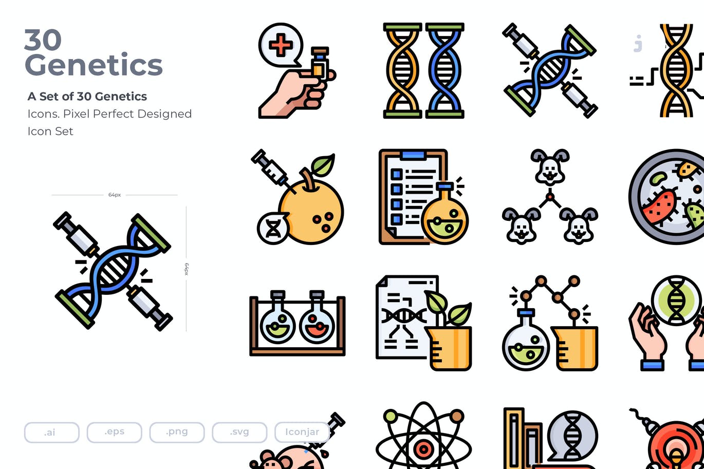 30 Genetics Icons