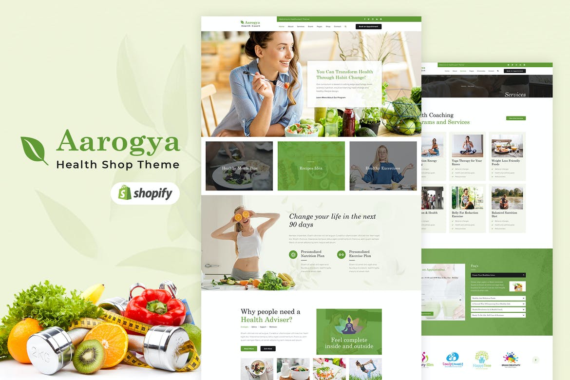 Aarogya Shopify Health Care Store Theme