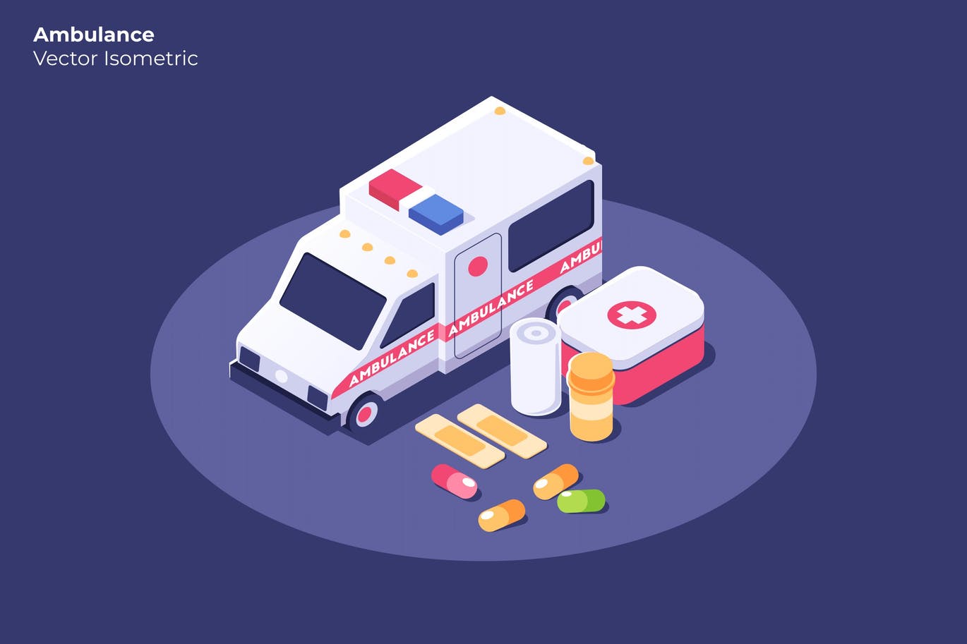 Ambulance - Vector Illustration