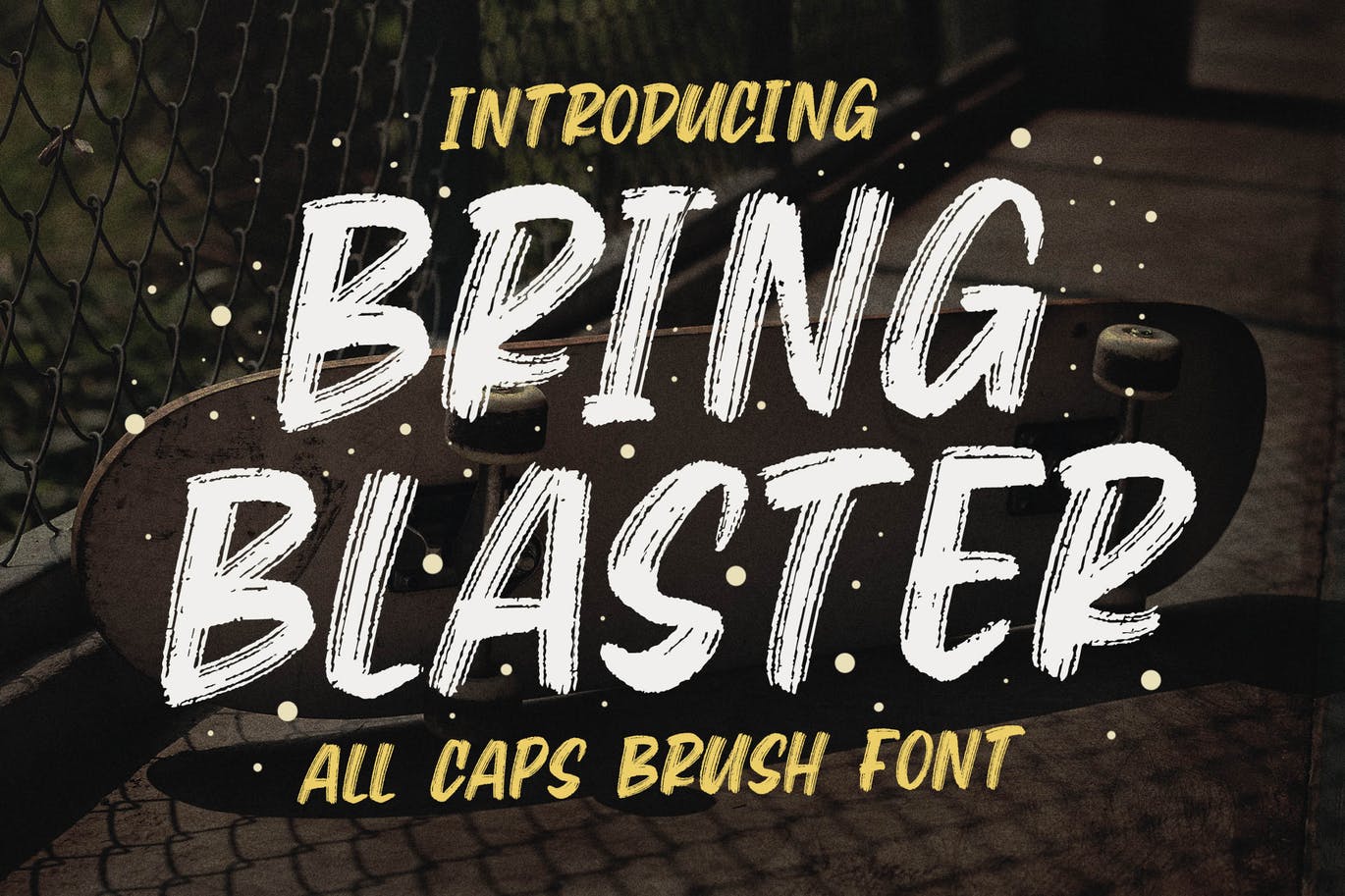 Bring Blaster - All Caps Brush Font