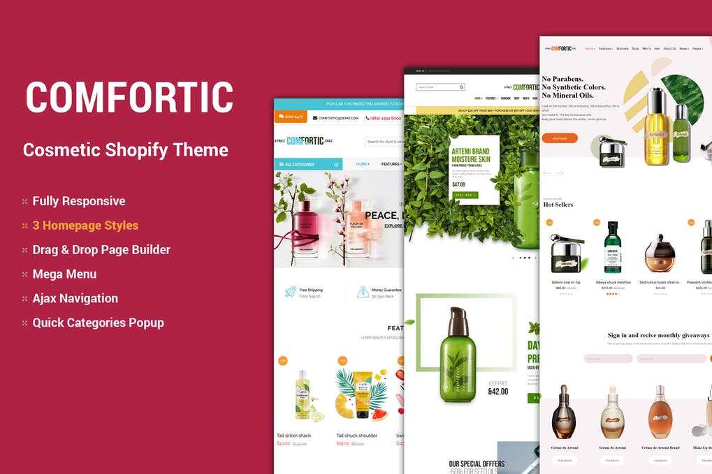 Comfortic - Clean Responsive Beauty & Cosmetic Shop