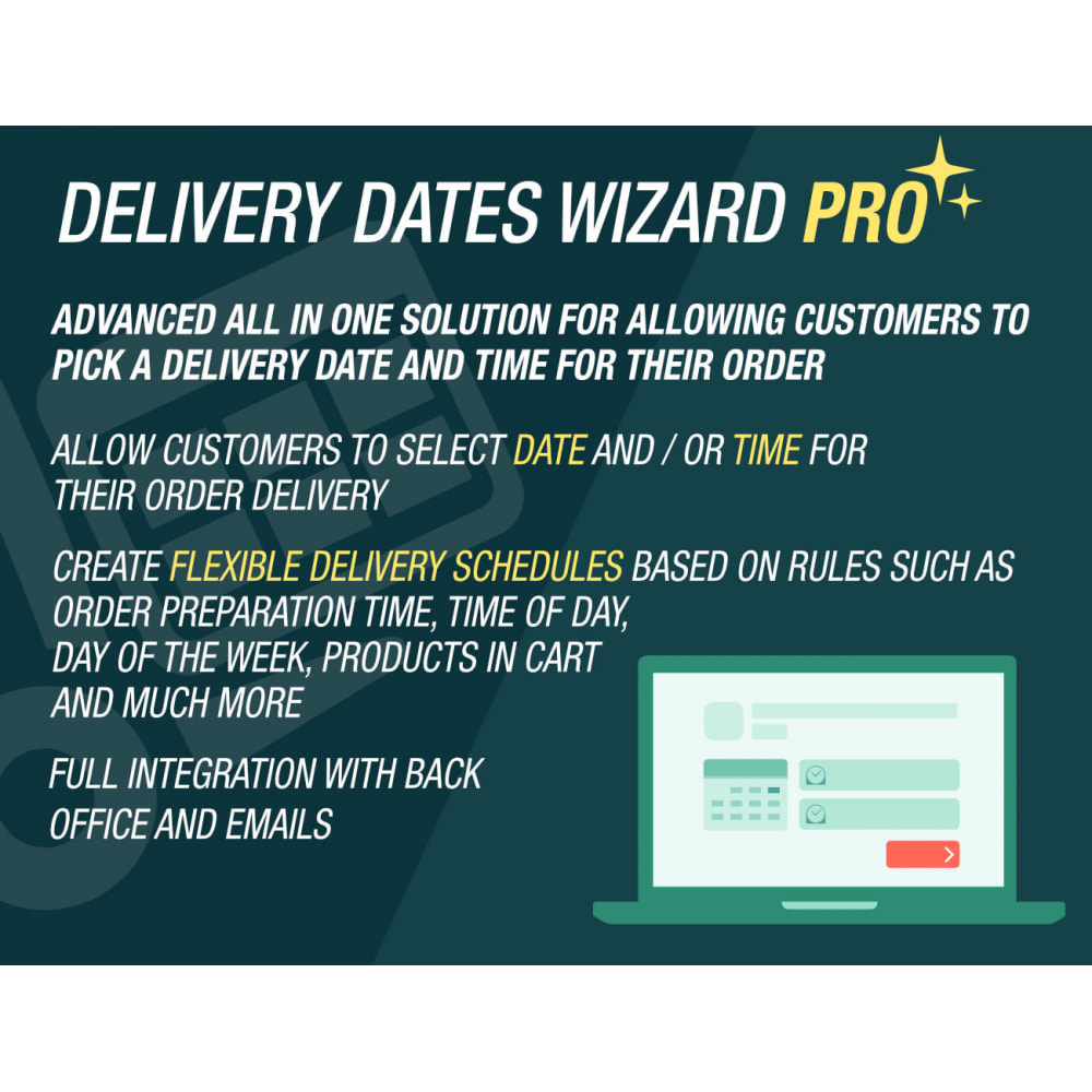 Delivery Dates Wizard Pro prestashop module
