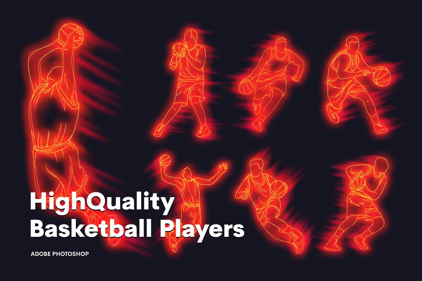 High quality basketball character players