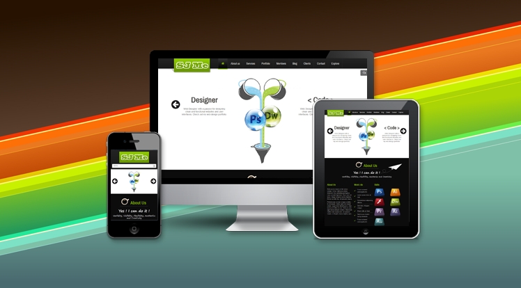 Joomla portfolio template