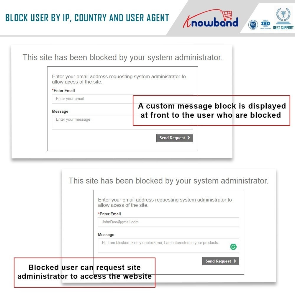 Knowband module - Block Bot - User by IP