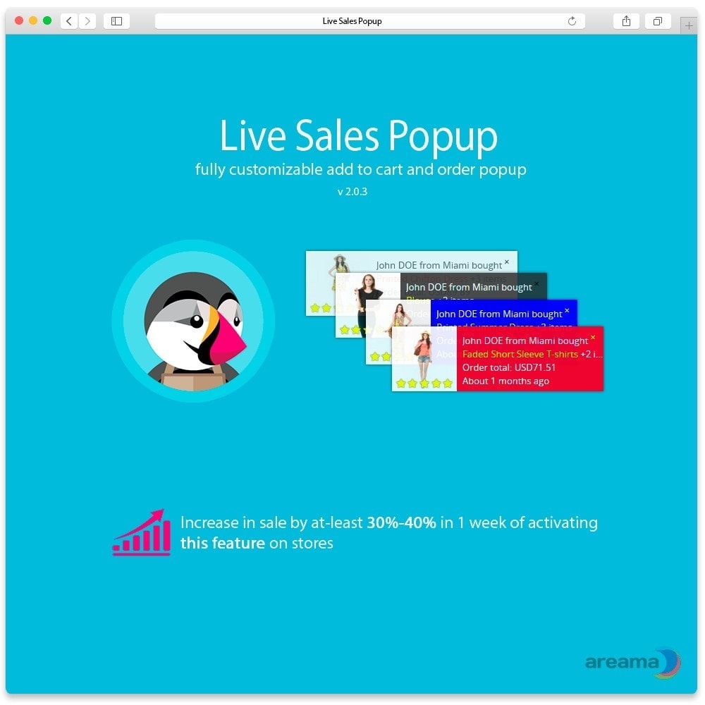 Live Sales Popup Module