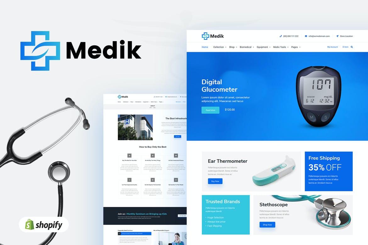 Medik Sectioned Medical Shopify Theme