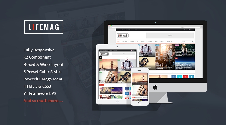 News Theme for Joomla