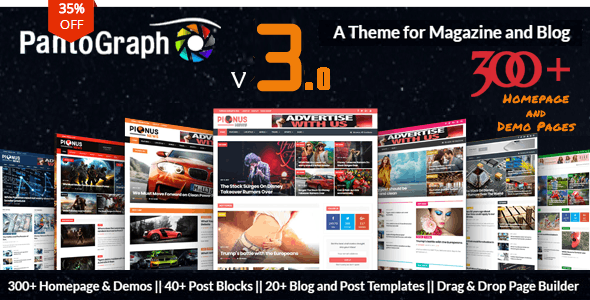 PantoGraph v3.2 - WordPress News Site Theme