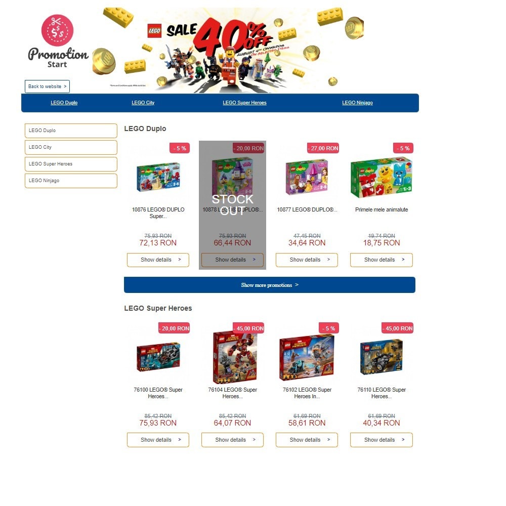 PromotionStart Prestashop Module