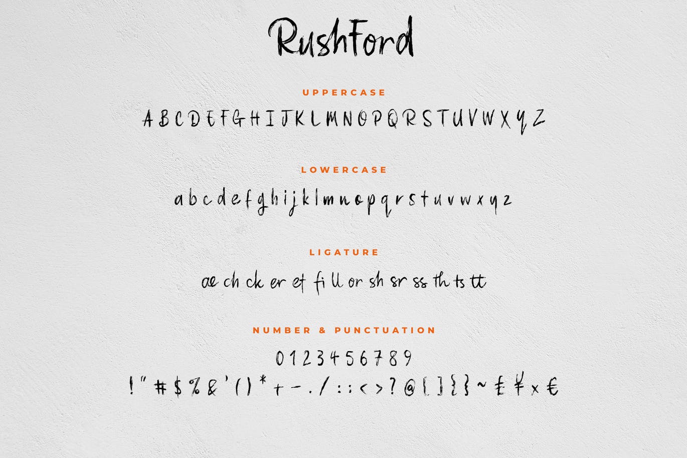 RushFord - Brush Lettering Font