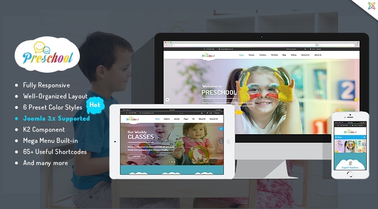 SJ Preschool - Joomla Education Template