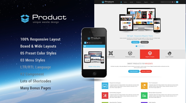 SJ Product - Joomla responsive product template