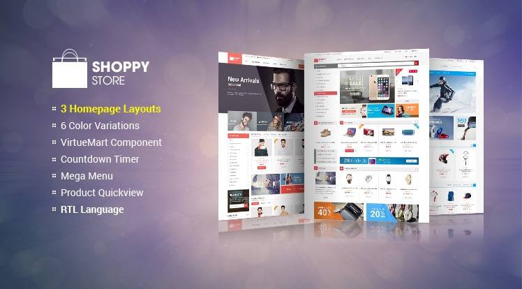 SJ ShoppyStore - Joomla E-Commerce Template