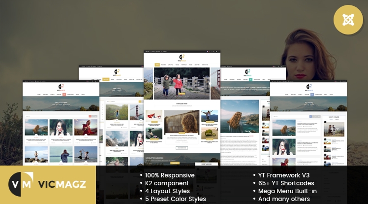 SJ VicMagz - Free Responsive Joomla news magazine Template