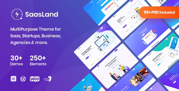 Saasland - MultiPurpose WordPress Theme for Startup Business