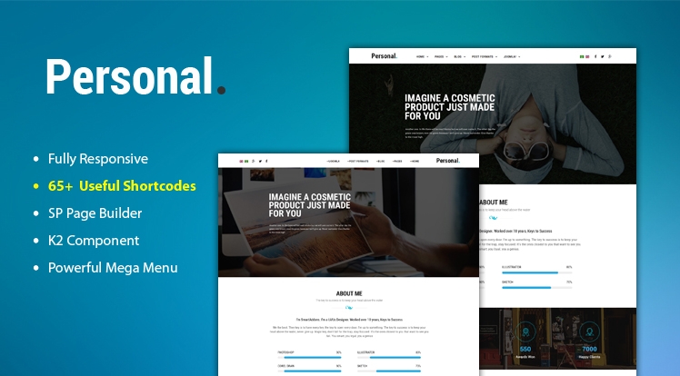 Sj Personal - Portfolio Theme for Joomla