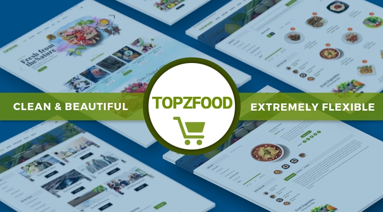 Sj TopzFood - Delicious Food & Restaurant Joomla VirtueMart Template