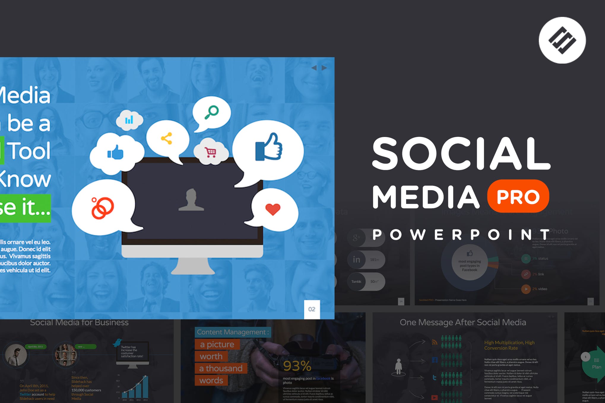 Social Media PRO - Powerpoint Template