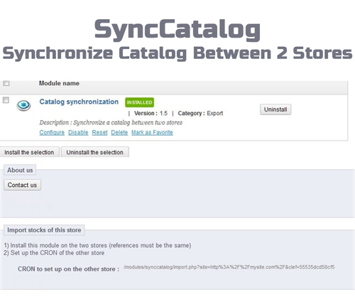 SyncCatalog Module
