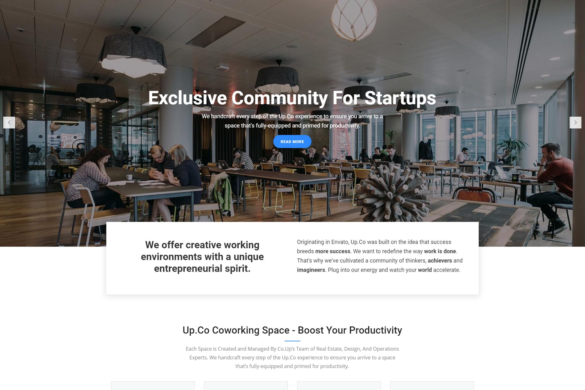 Up.Co - Creative Office Space & Business Drupal