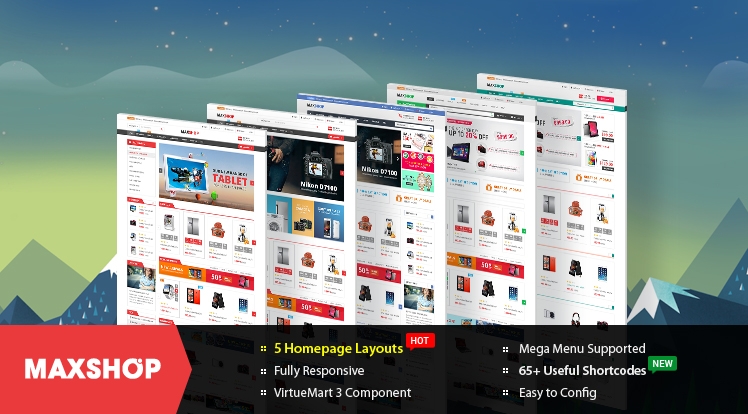 VirtueMart Joomla E-Commerce Template