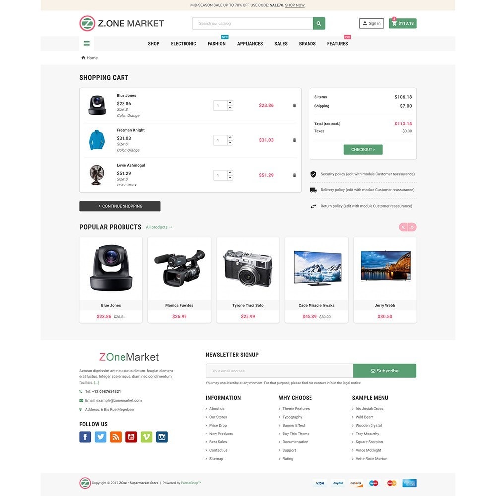 ZOne Theme - Supermarket Online Shop