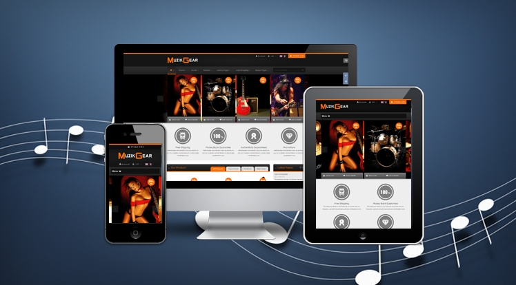 music theme for Joomla