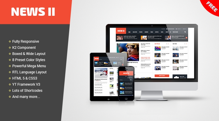 news theme on Joomla