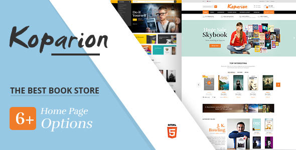 Koparion - OpenCart online bookstore template