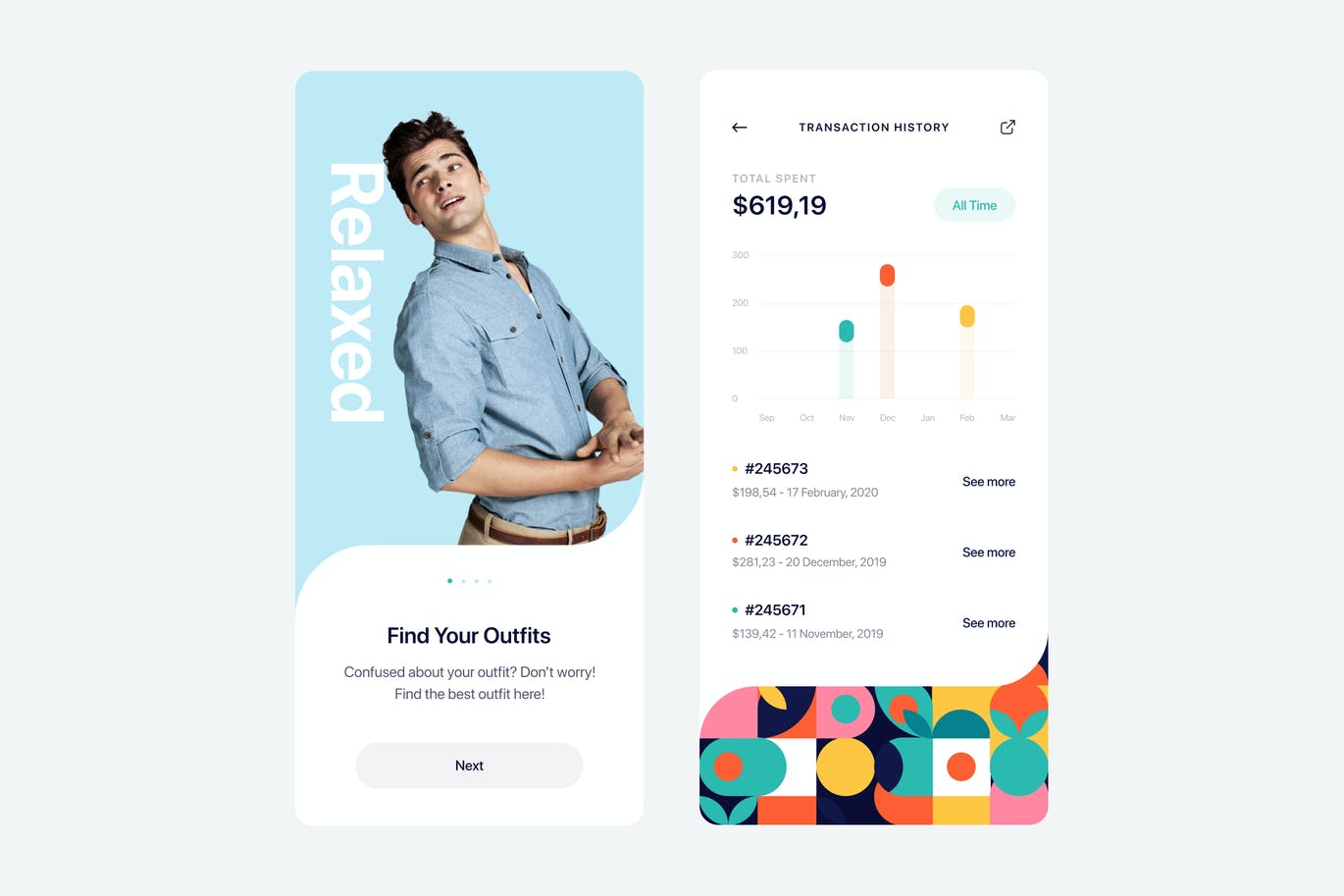 Outfitr App UI Concept