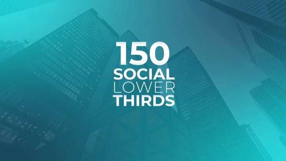 150 Social Media Lower Thirds