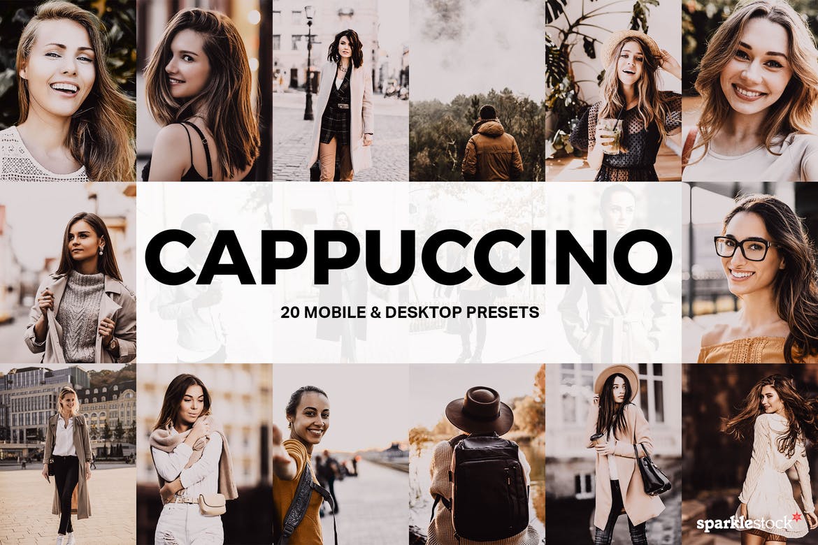 20 Cappuccino Lightroom Presets and LUTs