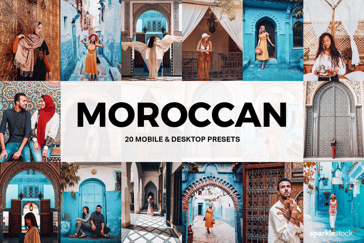 20 Moroccan Lightroom Presets and LUTs