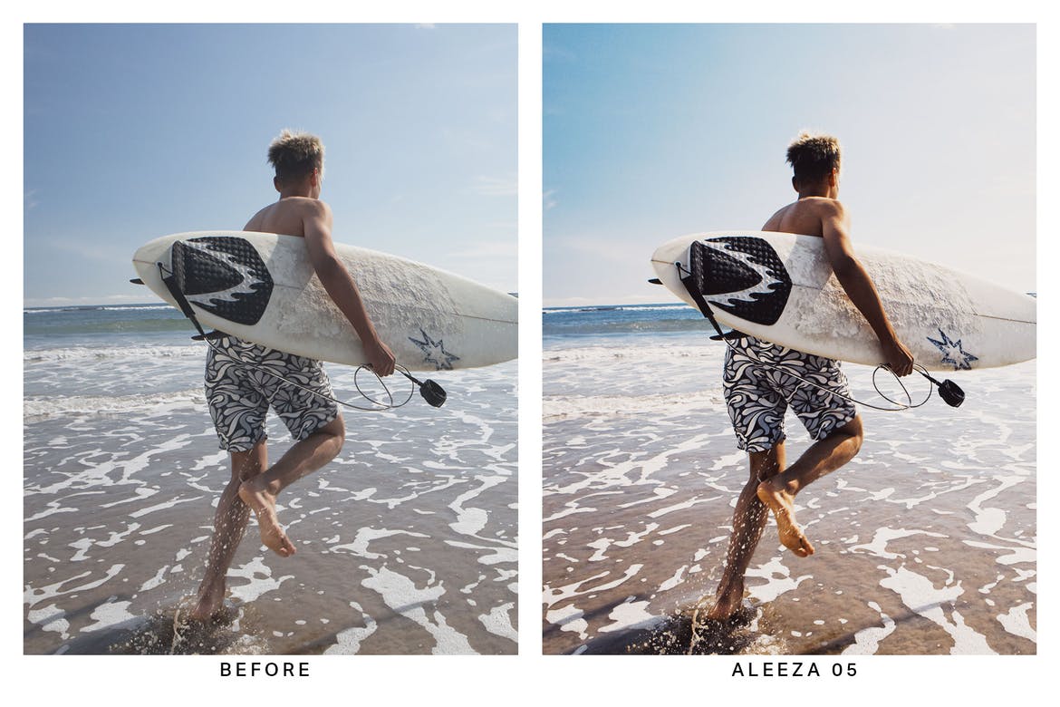 20 Surfer Lightroom Presets and LUTs
