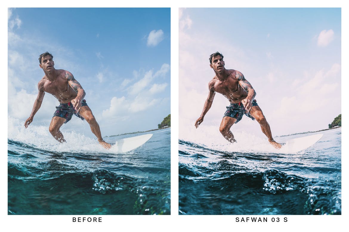 20 Surfer Lightroom Presets and LUTs