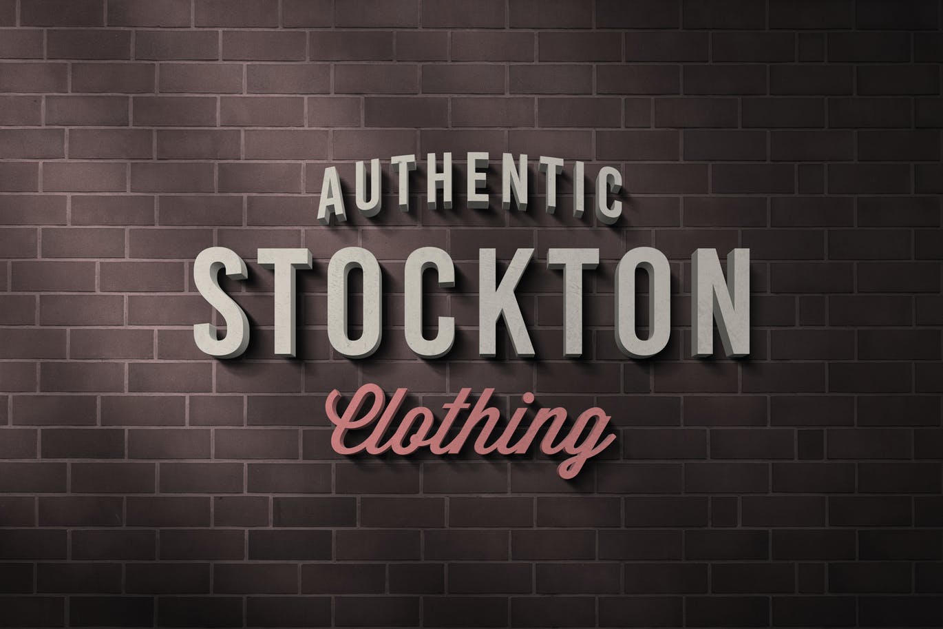 3D Logo and Sign Photoshop Mockup