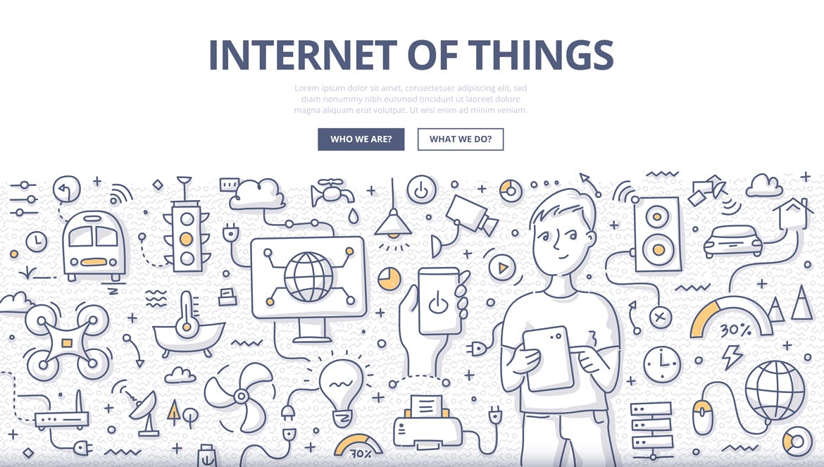 6 Communication Technologies Doodle Concepts
