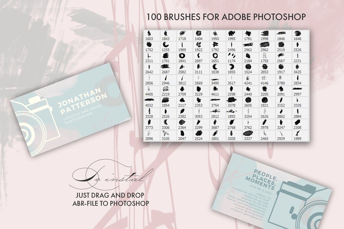 Abstract smears - PS Brushes