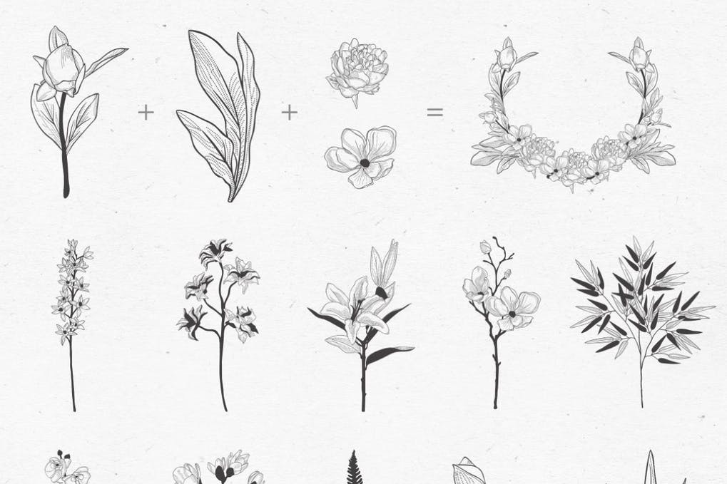 Adjustable Vector Flexible Art Brushes.