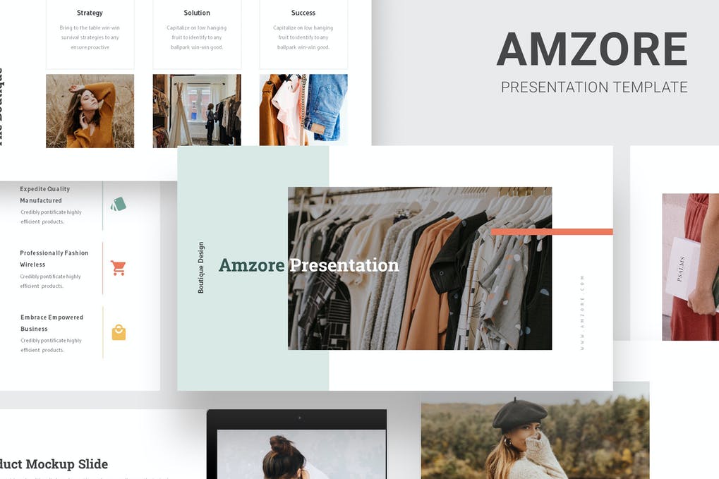 Amzore - Boutique Pitch Deck Google Slides