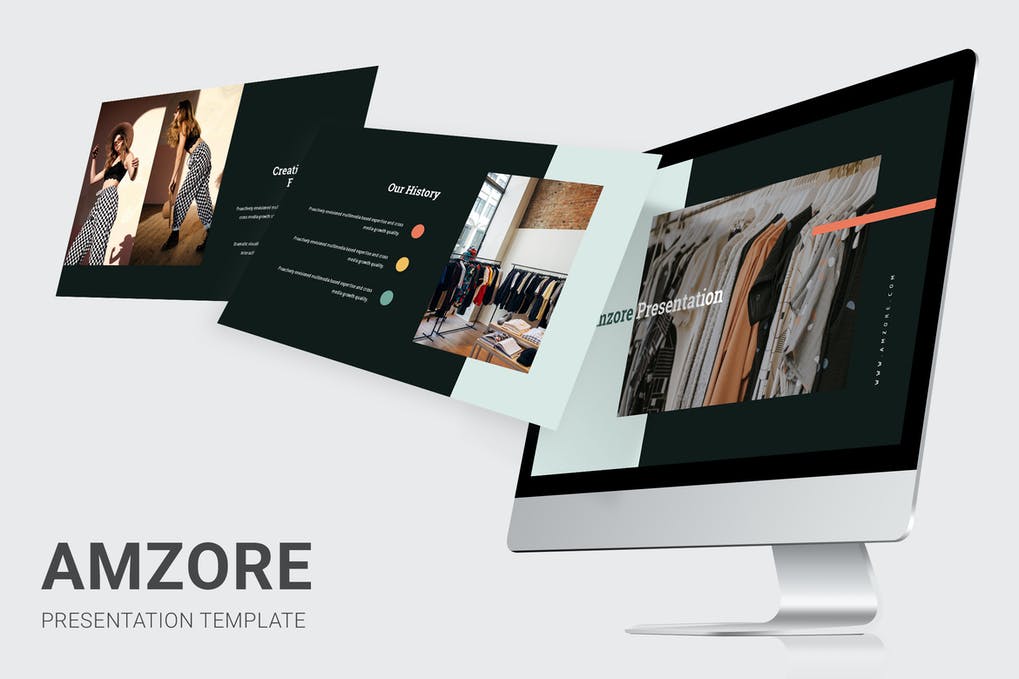 Amzore - Boutique Pitch Deck Powerpoint